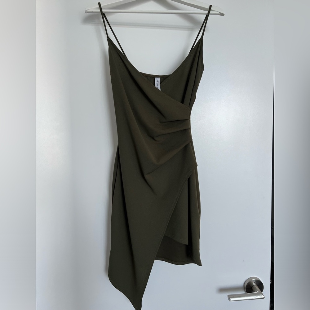 Green Asymmetrical Dress